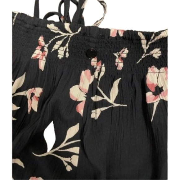 Billabong blue floral wide leg pants size M - Picture 3 of 4